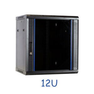 Baie murale 12U avec porte en verre 600x450x635mm