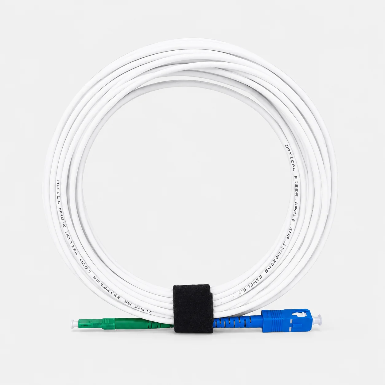 Elfcam® - Câble à Fibre Optique LC/APC à SC/UPC Monomode Simplex 9/125μm LSZH, Blanc (REF: 18705) – Image 8
