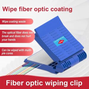 Clip d'Essuyage pour Fibre Optique Clip-C1, pour Nettoyer l'Extrémité des Fibres Plus Rapidement et Protéger Votre Peau