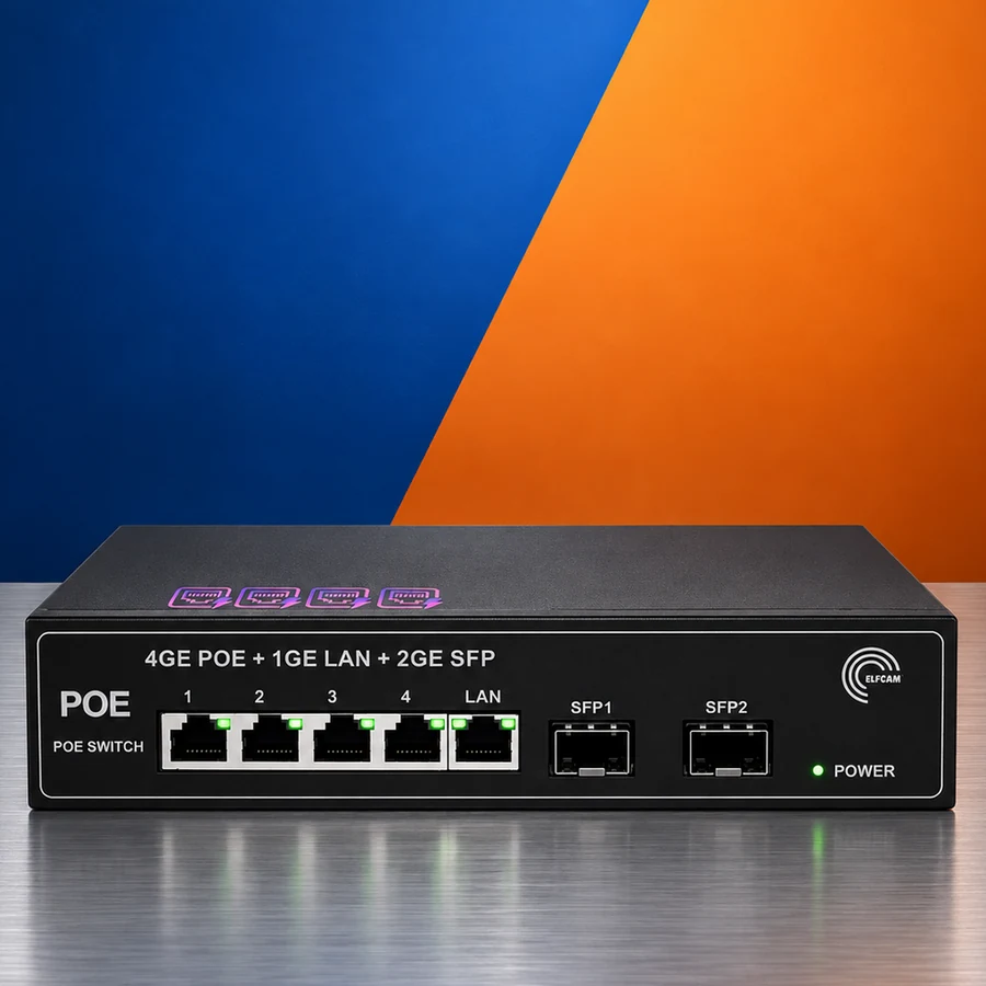 Switch PoE caméras IP ELFCAM