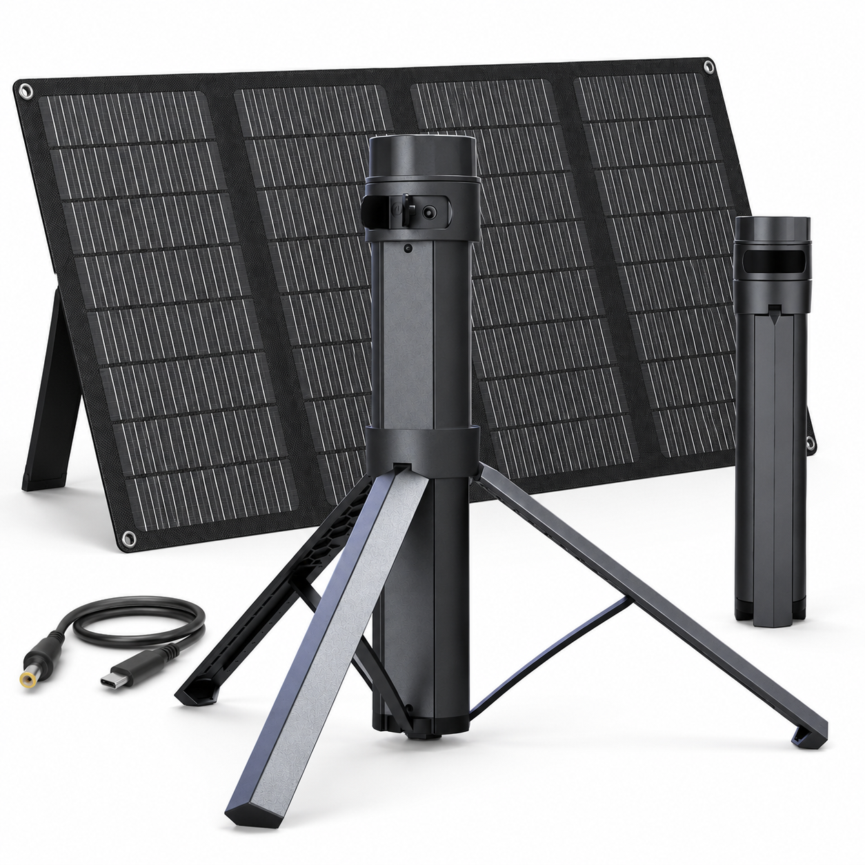 Elfcam - Kit Batterie Portable Compatible Starlink Mini 166,5Wh 45000mAh avec Panneau Solaire Pliable 40W, Sortie DC 30V, USB-C PD 65W, Alimentation Nomade pour Camping, Van, Randonnée et Urgence – Image 8