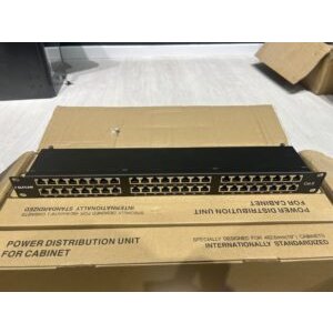 Elfcam – 24/48 Ports Cat6 Patch Panel 1U/2U, 10GBASE-T, Structure 19″ à Montage en Rack, Plaque Acier ≥1,2 mm,…