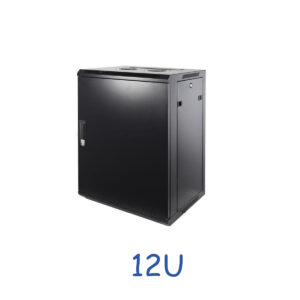Baie murale 12U avec porte métalique 600x450x635mm