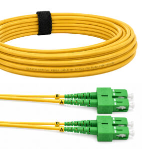 SC/APC to SC/APC OS2 Duplex Fiber Optic Cable (Ref:2493)