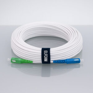 Câble à Fibre Optique SC/APC à SC/UPC OS2 Simplex Blanche (Freebox)(Ref:345)