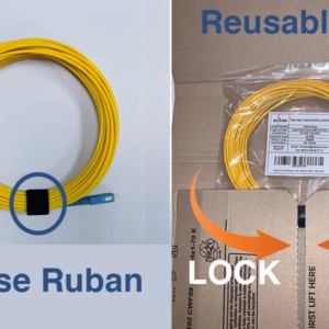 Câble à Fibre Optique SC/APC à LC/UPC OS2 Simplex (Ref:1181)