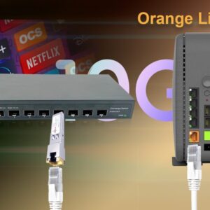 10Gb Commutateur Switch Fibre Optique Compatible avec Freebox Ultra et Orange Livebox, avec 8 Ports 10G SFP+ Plug & P…