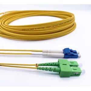 Câble à Fibre Optique SC/APC à LC/UPC OS2 Duplex(Ref:405)