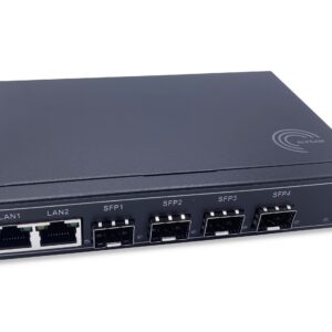 Gigabit Ethernet Switch avec 4 SFP Ports et 2 Ports Ethernet 10/100/1000Mbps, Plug & Play Non Géré, Métal Robuste (4 P…