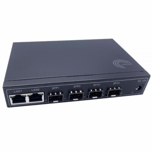 Gigabit Ethernet Switch avec 4 SFP Ports et 2 Ports Ethernet 10/100/1000Mbps, Plug & Play Non Géré, Métal Robuste (4 P…