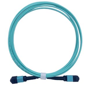 Câble Fibre Optique MPO Femelle à MPO Femelle, Multimode OM3, compatible avec Nvidia/Mellanox/Arista/Cisco/HPE/Juniper/Mar…