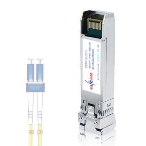 Elfcam® – 10Gb SFP+ Module de Transceiver à Fibre Optique, Connecteur LC/UPC DM (OS2),10GBase-LR SFP+ Module 1310nm,…