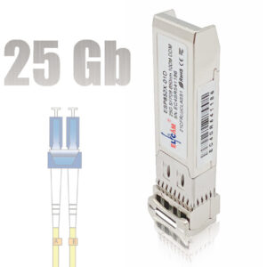 Elfcam® – 25G SFP28 LR Transceiver Module SFP28 25GBASE-LR 1310nm 80km DOM LC Duplex SMF, compatible avec Nvidia/Mel…