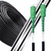 Câble à Fibre Optique Monomode SC/APC à SC/APC Renforcé pour Usage d'Extérieur et Intérieur(Ref:442)