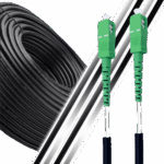Cabo de fibra ótica monomodo SC/APC para SC/APC, reforçado para utilização no exterior e no interior (Ref.: 442)