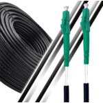 Elfcam® - Cabo de fibra ótica para utilização no exterior, LC/APC para LC/APC OS2 Simplex, monomodo, diâmetro do cabo 5,0 mm (Ref.: 14905)