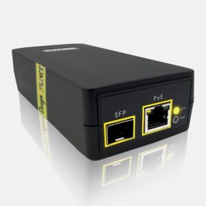 Elfcam – SFP Fibre PoE Injecteur 55 V DC 30 W PoE+ Alimentation, Gigabit 1000 Mbps, Conforme à la Norme IEEE802.3af/…