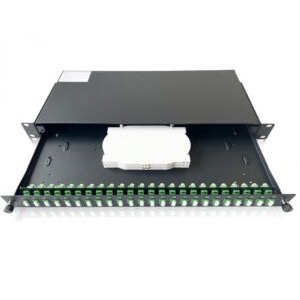 Elfcam® – Tiroir Optique 48 Ports LC/APC Monomode. Équipé de 48 Ports de LC/APC Monomode, Installation dans Tous Les Racks…