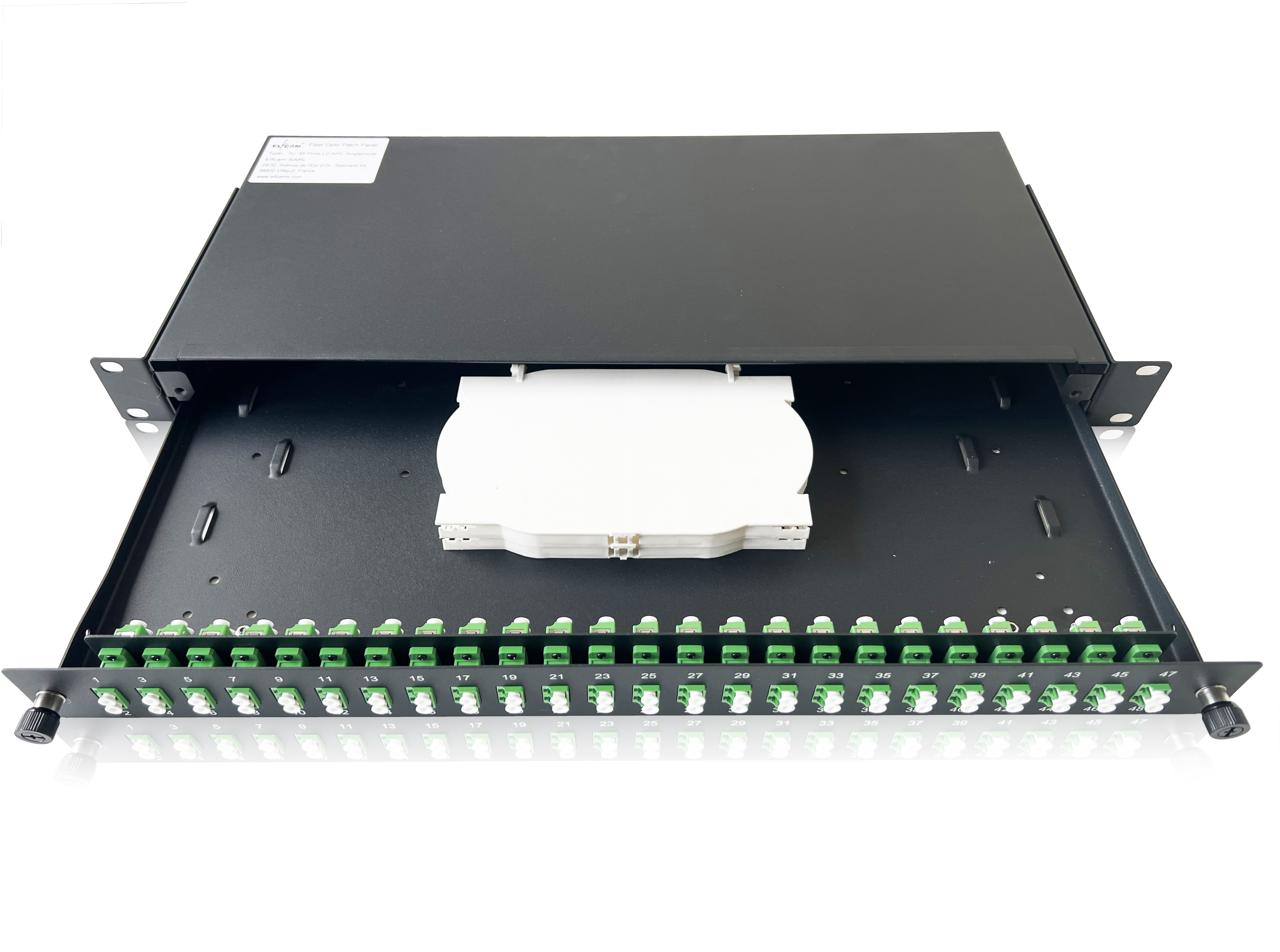 Tiroir optique LC APC monomode ELFCAM 48 ports