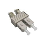 Elfcam® - Adaptador/acoplador para fibras óticas LC/UPC-SC/UPC multimodo duplex (REF: 22424)