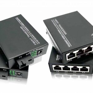 Lot de 2 Convertisseur Fibre Ethernet, Convertisseur de Média SFP Inclus, Jusqu'à Une Distance de 20KM sur Fibre Optique...