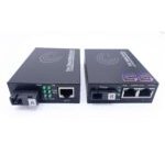 Conversor Ethernet de fibra com PoE, SFP (mini-GBIC) incluído, 2 portas RJ45 (Ref.: 4880)