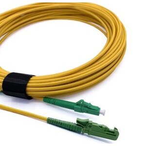 Câble à Fibre Optique E2000/APC à LC/APC OS2 Simplex (Ref:3822)