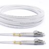 Elfcam® – Cable de Fibra Óptica LC/UPC – LC/UPC OM3 Dúplex Blanco (Ref: 9113)