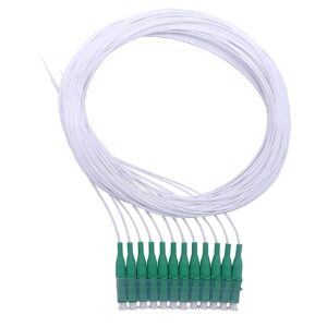 Pigtail à Fibre Optique à Code Blanc 12 Fibres LC/APC Monomode sans Gaine (Ref:4225)