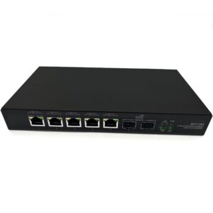 Gigabit Ethernet Switch avec 2 * 10GSFP+ Ports et 5 Ports 2.5GEthernet 10/100/1000/2500Mbps, Plug & Play Non Géré, Méta...
