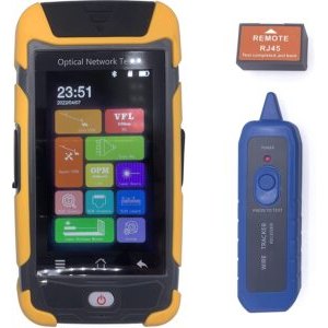 OTDR ELF-4800 pour FTTH, 1310nm / 1550nm / 1625nm 28dB / 26dB, Écran Tactile Portable 4 en 1, Testeur Fibre Optique/Réfl...