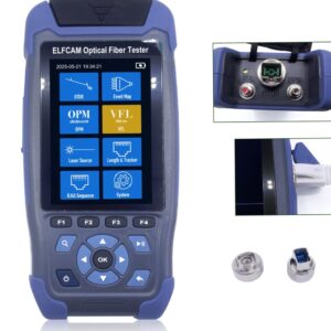 ELF-3800 OTDR pour FTTH, 1310nm / 1550nm 24dB / 22dB, Portable 4 en 1 OTDR + VFL+ OPM + OLS (Ref:5399)