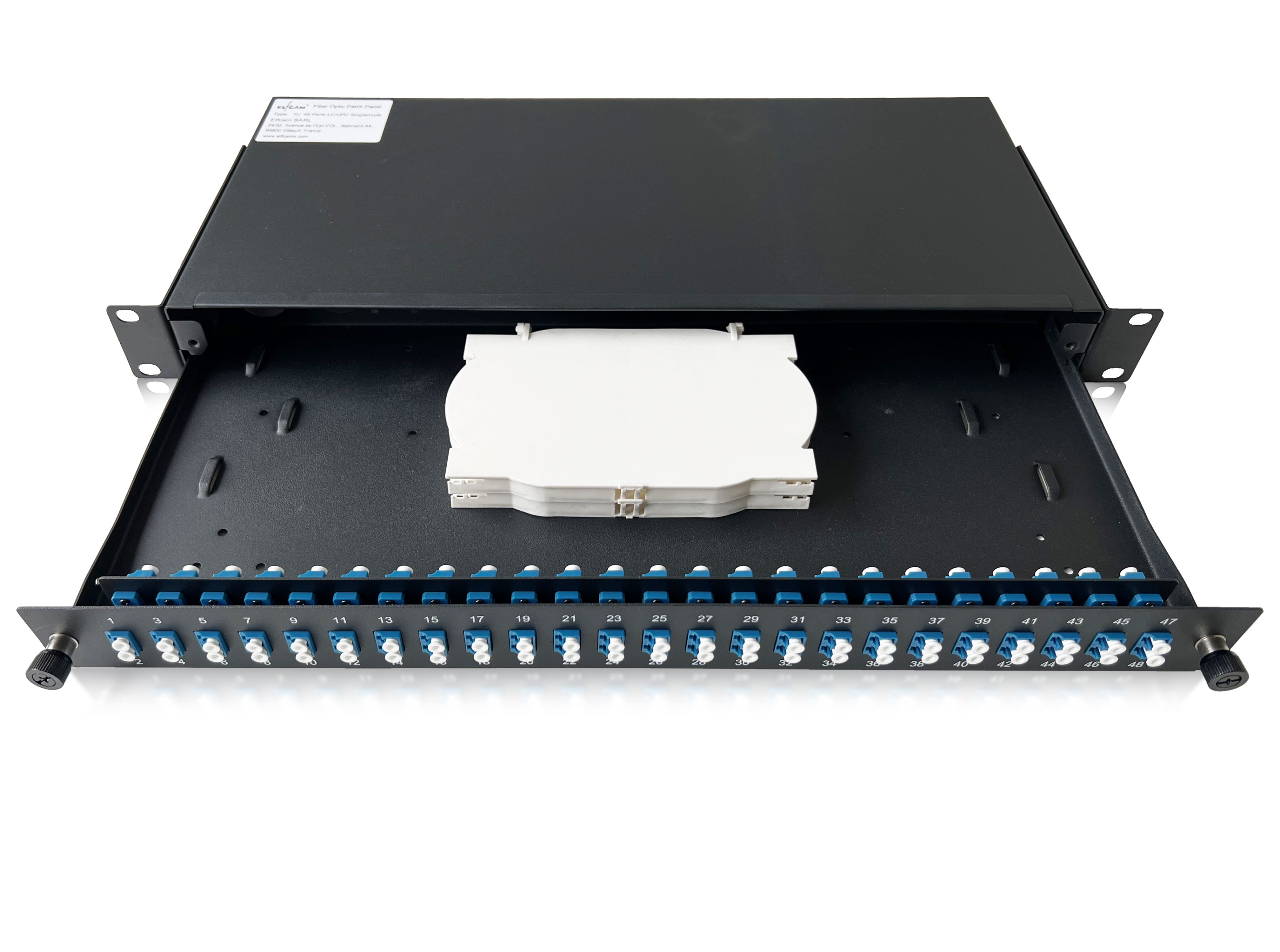 Tiroir optique LC UPC monomode OS2 ELFCAM 48 ports