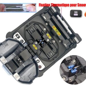 Elfcam® – Soudeuse Fibre Optique S10 Pro, Cœur à Cœur, avec 6 Moteurs et Kit Outils et Accessoires Mis à Jour, pour …
