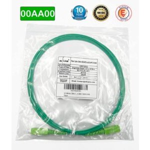 Jarretière Optique SC/APC vers SC/APC Simplex Monomode OS2 9/125μm LSZH, Diamètre de câble 1,6mm (Green), Lot de 20(REF:82…