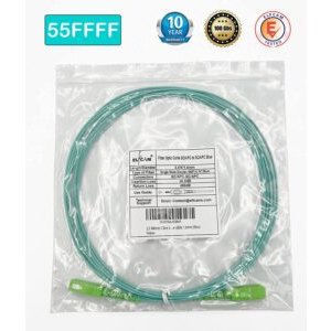 Jarretière Optique SC/APC vers SC/APC Simplex Monomode OS2 9/125μm LSZH, Diamètre de câble 1,6mm (Bleu), Lot de 20(REF:821…