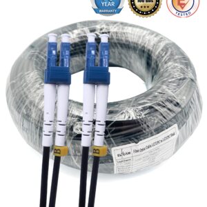 Câble à Fibre Optique pour extérieur et intérieur LC/UPC vers LC/UPC OS2 Duplex Monomode Diamètre 5.0mm (Ref: 11861)