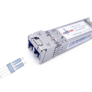 Elfcam® – 10Gb SFP+ Module de Transceiver à Fibre Optique, Connecteur LC/UPC DM (OS2),10GBase-LR SFP+ Module 1310nm,…