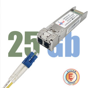 Elfcam® – 25G SFP28 LR Transceiver Module SFP28 25GBASE-LR 1310nm 10km DOM LC Duplex SMF, compatible avec Nvidia/Mel…