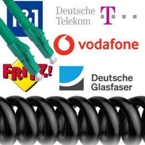 Elfcam® – Câble à fibre optique pour usage extérieur, LC/APC vers LC/APC OS2 Simplex, monomode, diamètre du câble 5,…