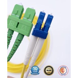 Câble à Fibre Optique SC/APC à LC/UPC OS2 Duplex(Ref:405)