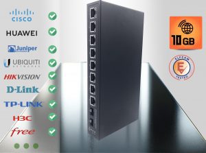 10Gb Commutateur Switch Fibre Optique Compatible avec Freebox Ultra et Orange Livebox 6, avec 2 Ports 10G SFP+ et 8 Ports …
