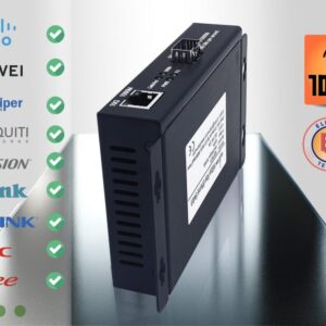 Elfcam® – 10Gb Convertisseur Fibre Ethernet Compatible avec Freebox Ultra, avec 1 Port 10G SFP+ et 1 Port 10G Ethern…