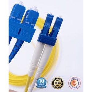 Câble à Fibre Optique SC/UPC á LC/UPC OS2 Duplex(Ref:417)