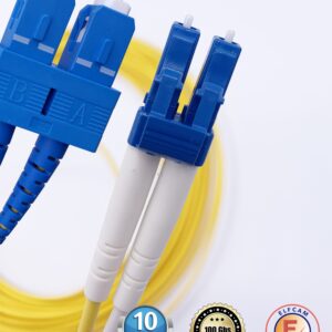 Câble à Fibre Optique SC/UPC á LC/UPC OS2 Duplex(Ref:417)