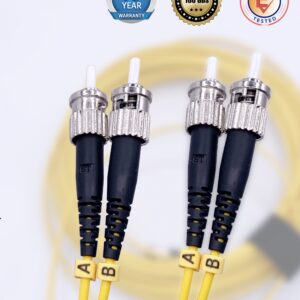 Câble à Fibre Optique ST/UPC à ST/UPC OS2 Duplex (Ref:3981)