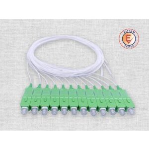 Pigtail à Fibre Optique à Code Blanc 48 Fibres SC/APC Monomode sans Gaine (Ref:7341)