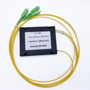 SC/APC PLC Singlemode-Glasfaser-Splitter (1×X) mit ABS-Kunststoffgehäuse (Ref:1856)