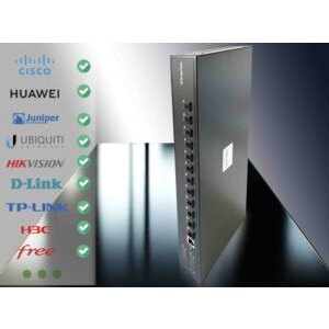 Elfcam – 10Gb Commutateur Géré avec 12 Ports 10G SFP+, 10GbE Switch Fibre Optique Managed Web/CLI L3, Compatible ave…
