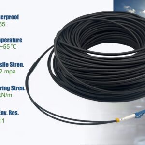 Câble à Fibre Optique pour extérieur et intérieur LC/UPC vers LC/UPC OS2 Duplex Monomode Diamètre 5.0mm (Ref: 11861)